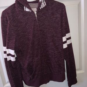 Maroon Jacket With a Hood